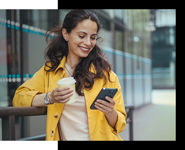 Woman phone